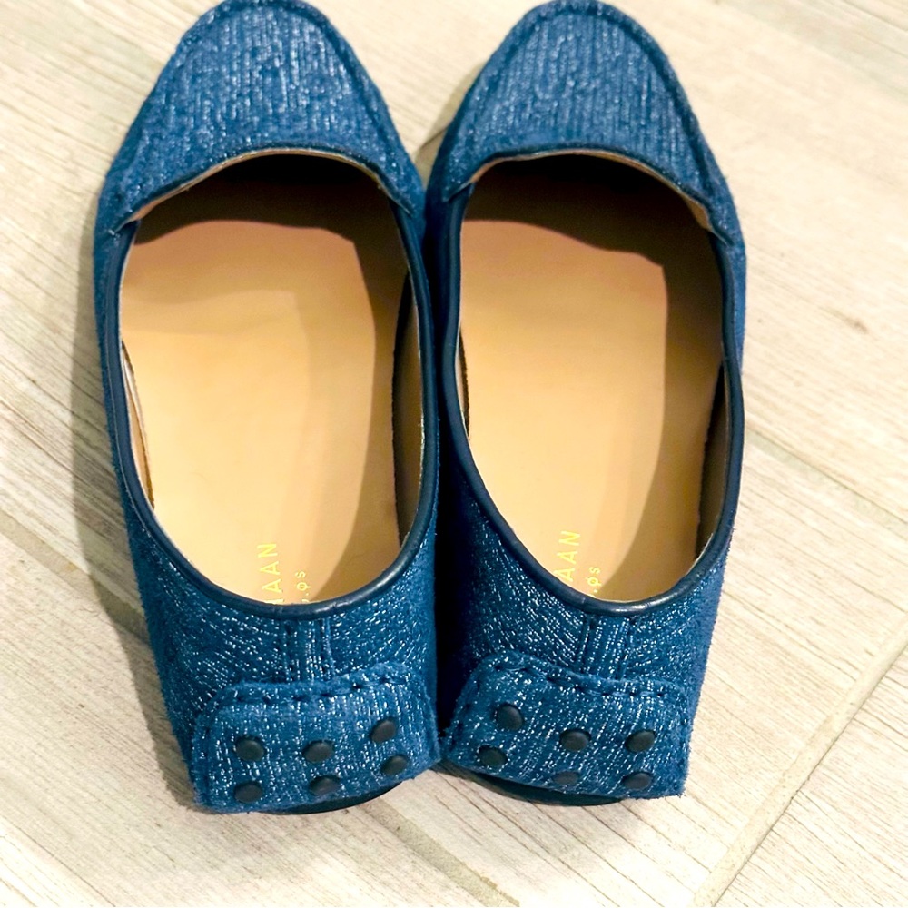 Cole Haan Hanneli Driver ll Suede denim blue Loafer flats size 8 women’s shoes - Picture 4 of 6